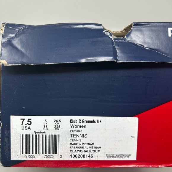 Reebok Club C Grounds Sneaker (Women) 7.5 - Picture 7 of 7